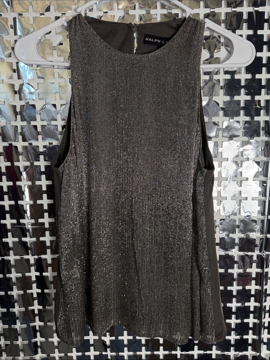 Ralph Lauren Tops - Ralph Lauren Metallic Tank Top in Gunmetal